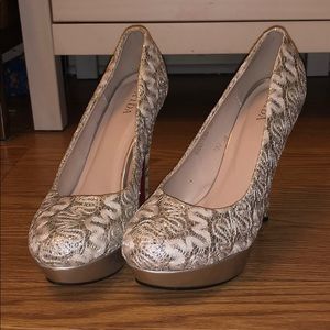 Sparkling wedding heels